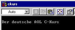 Screenshot des ausgefhrten Programms