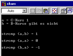 Screenshot des ausgefhrten Programms