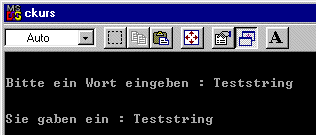 Screenshot des ausgefhrten Programms