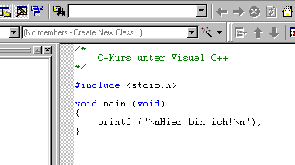 Screenshot : Visual C++